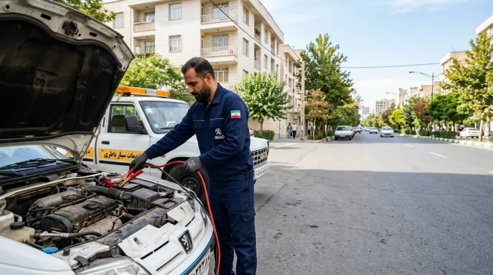 امداد باتری اتوبان کرج قزوین